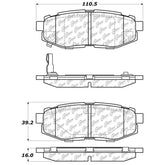 StopTech Street Touring 06-10 Subaru Legacy Sedan/Outback/13 BRZ Rear Brake Pads
